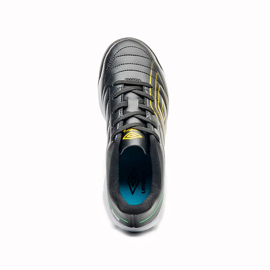 Umbro Chuteira FUTSAL JR U07FB00298-156 PretoVerdeAmarelo Sint -3-